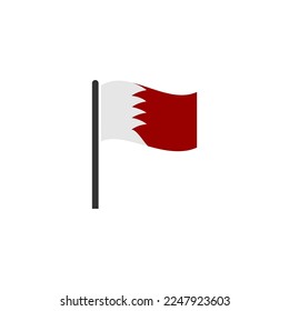 Bahrain independence day icon set vector sign symbol