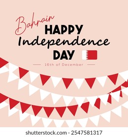 Plantilla de celebración alegre del Día de la Independencia de Bahréin