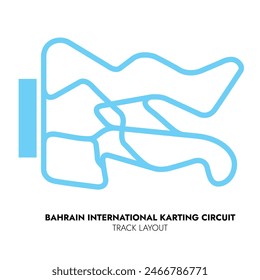 Bahrain International Karting Circuit (BIKC) track layout map