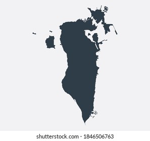 Bahrain Karte, Landkarte 