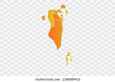Bahrain Map Gold Dust Color on White Backgound png