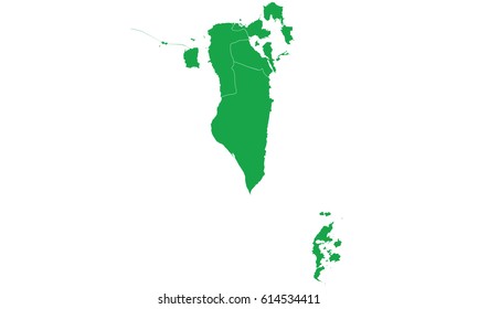 Bahrain map green color