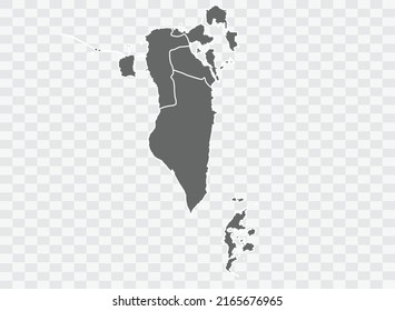 Bahrain Map graue Farbe auf Hintergrund
