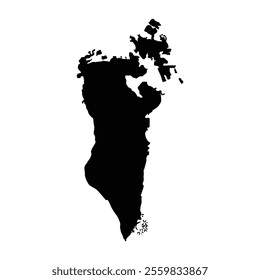 Bahrain map icon illustration design