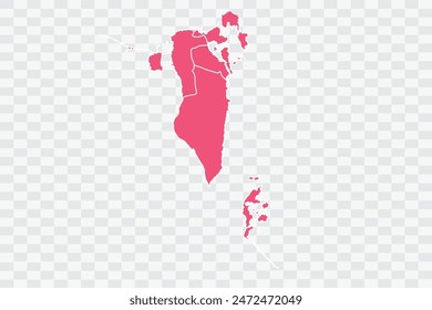 Bahrain Map punch Color Background quality files png