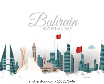 Bahrain National Day Background,National Day Poster or Banner.