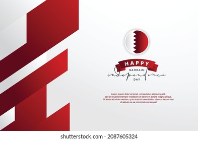 Bahrain National Day Design Background For Greeting Moment