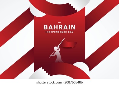 Bahrain National Day Design Background For Greeting Moment