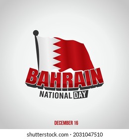 Bahrain National Day Vector Illustration. Suitable for greeting card, poster and banner.