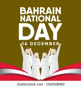 Bahrain National Day Vector Template Design Illustration