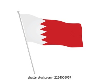 Bahrain national flag. vector illustration