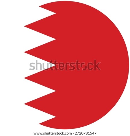 Bahrain national flag Vector illustration