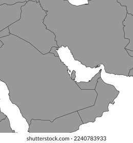 Bahrain on world map. Vector illustration.