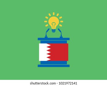 Bahrain Podium Bright Idea Speech