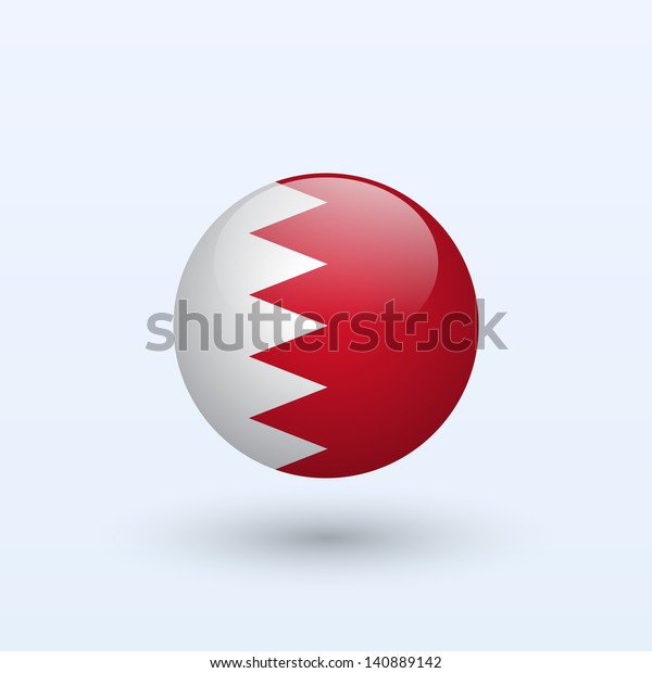 Bahrain Round Flag Vector Illustration Stock Vector ...