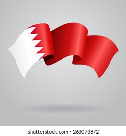 Bahrain waving Flag. Vector illustration Eps 8.