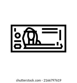 bahraini dinar bhd line icon vector. bahraini dinar bhd sign. isolated contour symbol black illustration