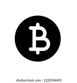 Baht icon, vector illustration. Flat design style. vector baht icon illustration isolated on white background, baht icon Eps10. baht icons graphic design vector symbols.