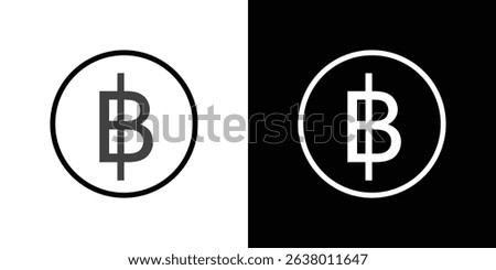 Baht signs Graphic vector set for ui design
