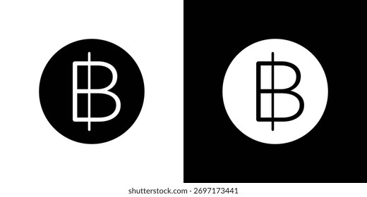 Baht signs, logo elements of graphic designs