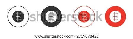 Baht signs. web vector design