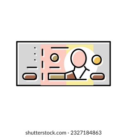 baht thb color icon vector. baht thb sign. isolated symbol illustration