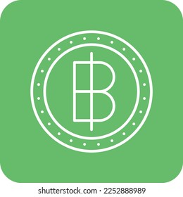 Baht vector icon. Can be used for printing, mobile and web applications.