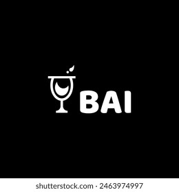 BAI initial letter logo design