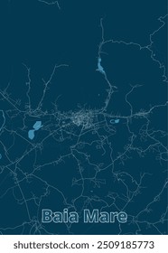 Baia Mare, Romênia cartaz do mapa artístico