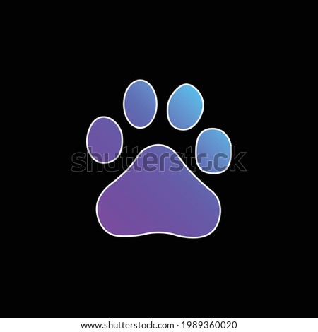 Baidu Logo blue gradient vector icon