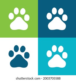 Baidu Logo Flat four color minimal icon set