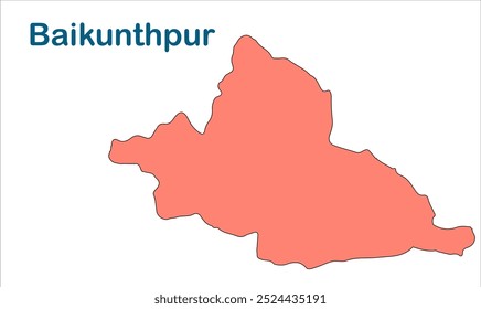 Mapa de subdivisão de Baikunthpur, Distrito de Gopalganj, Estado de Bihar, República da Índia, Governo de Bihar, Território indiano, Índia Oriental, política, aldeia, turismo