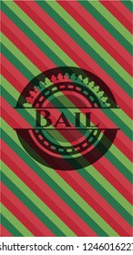 Bail christmas badge.