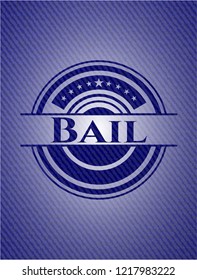 Bail emblem with jean high quality background