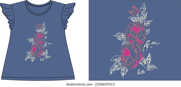 BAIL OF FLOWERS t shirt graphic design vector illustration \