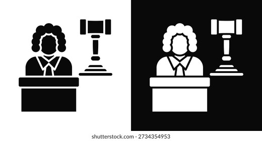 Bail-Symbol weißer und schwarzer Hintergrund