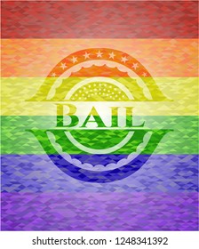 Bail lgbt colors emblem 