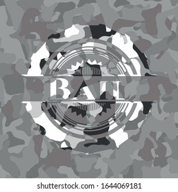 Bail on grey camo pattern