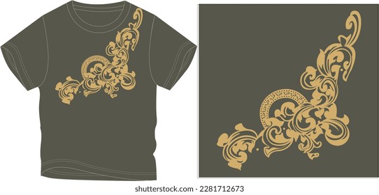 bail print golden graphic design vector