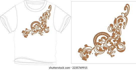 bail print golden t shirt graphic design vector illustration digital file