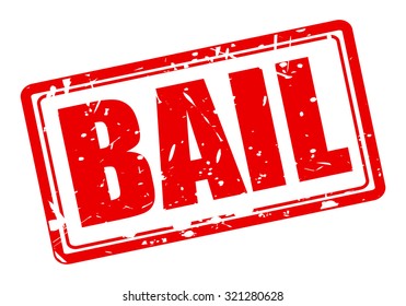 Bail red stamp text on white