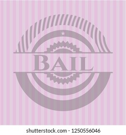 Bail retro pink emblem