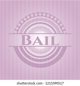 Bail retro style pink emblem