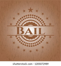 Bail retro style wood emblem