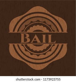 Bail retro wooden emblem