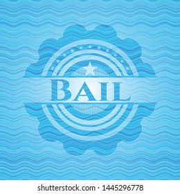 Bail Water Style Badge. Vector Illustration. Detailed.