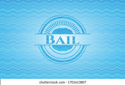 Bail Water Wave Concept Badge. Vector Illustration. Detailed.