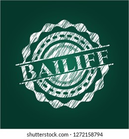Bailiff chalkboard emblem
