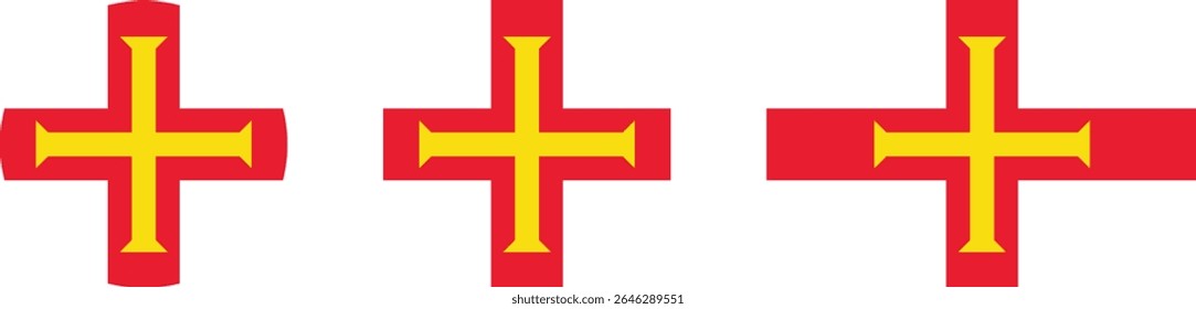 Bailiado de Guernsey Bandeira - Bandeira nacional e oficial de Bailiado de Guernsey.