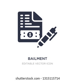 bailment icon on white background. Simple element illustration from Business concept. bailment icon symbol design.